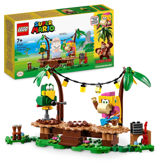 LEGO 71421 Dixie Kong jungle stage for music play and coin collection