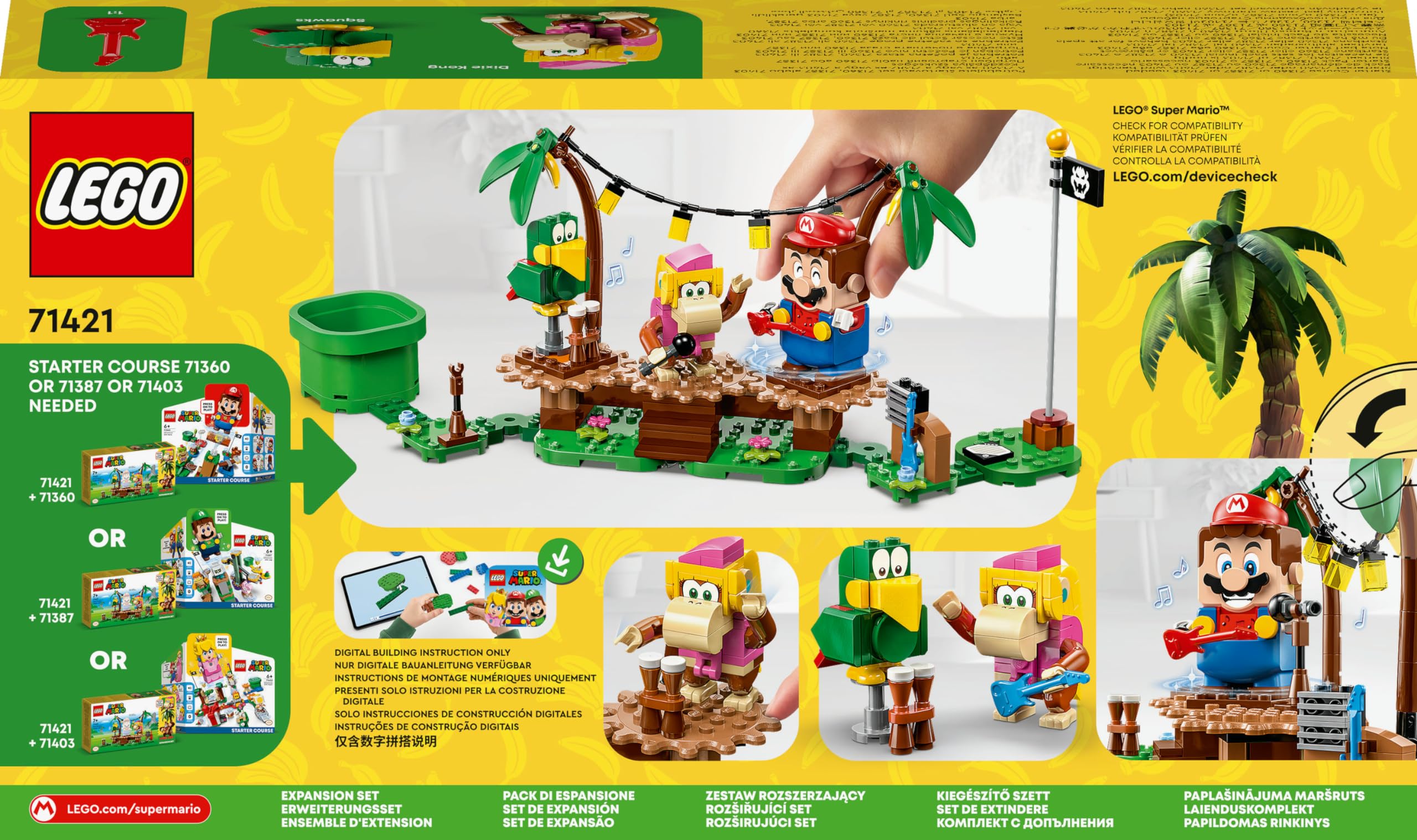 LEGO 71421 rotating stage activates musical sounds during play