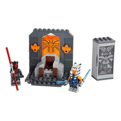 Mandalorian vault storage feature for secure minifigure containment during battles