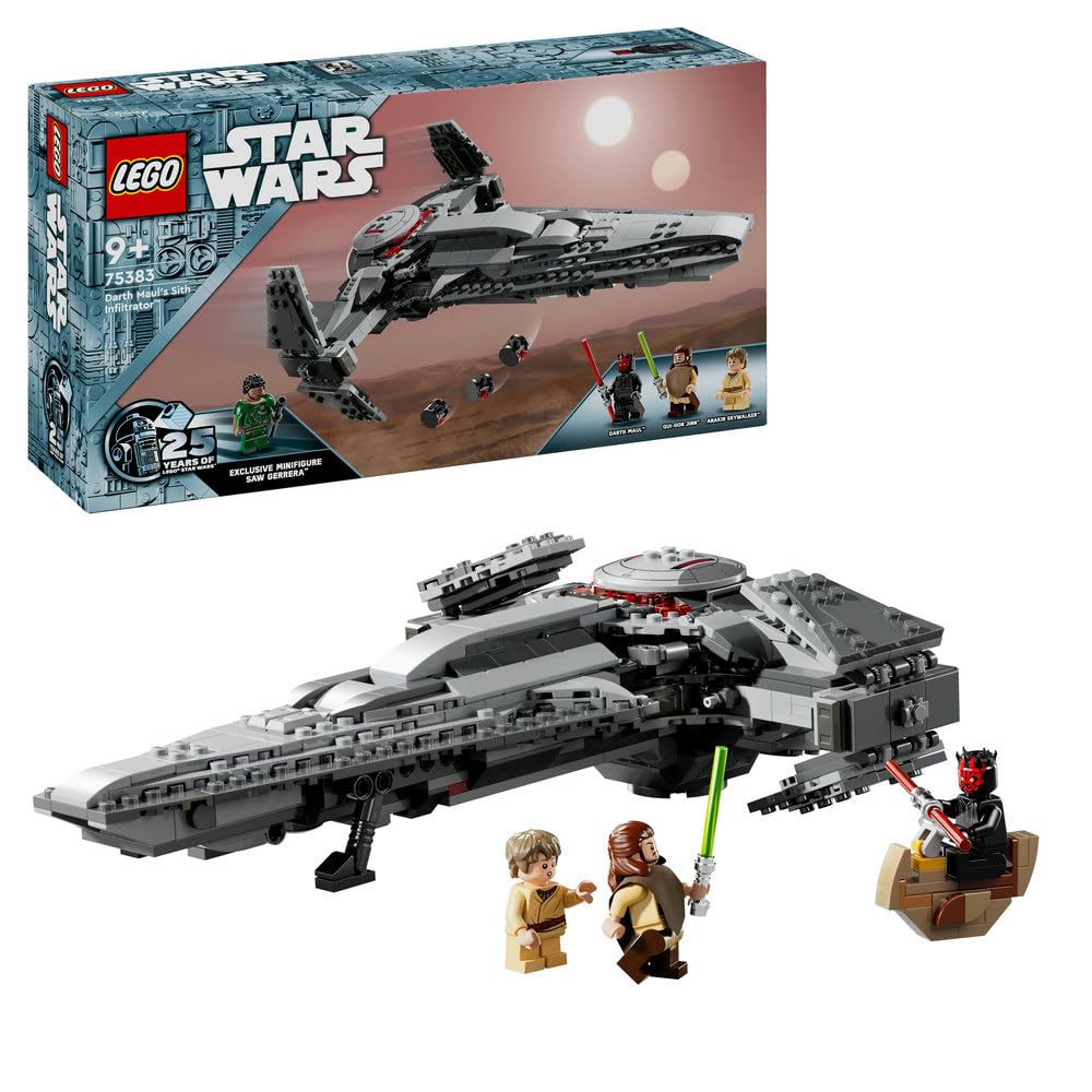 LEGO Darth Maul Sith Infiltrator front view for immersive Star Wars play