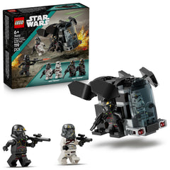 LEGO 75412 dropship front view highlights action-ready battle pack for imaginative play