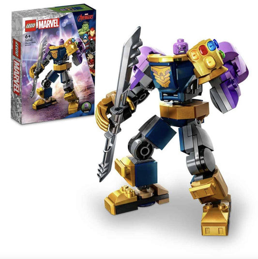 LEGO 76242 Mechanical Thanos Armor front view for epic battles.