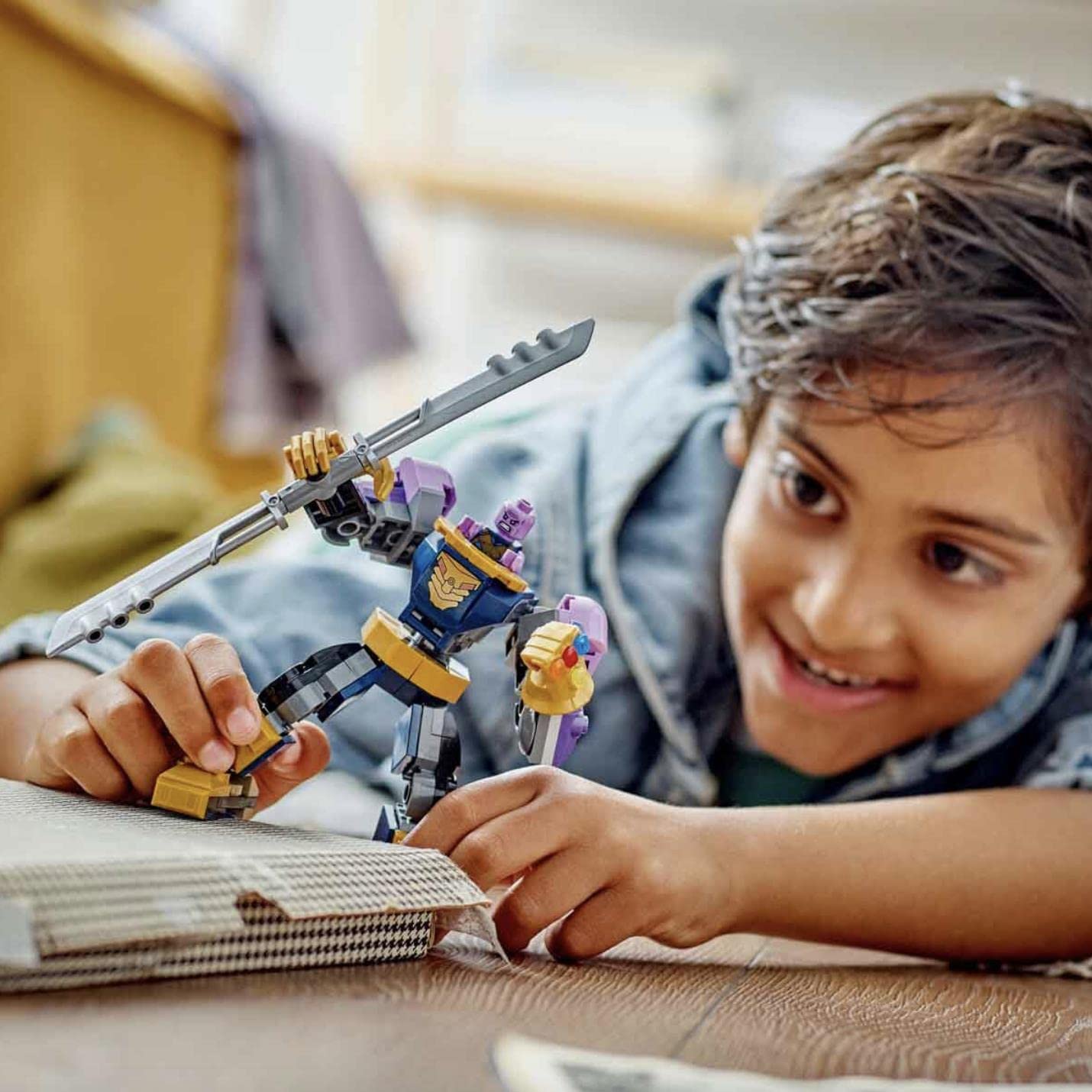 LEGO 76242 Thanos minifigures set for imaginative scenes.