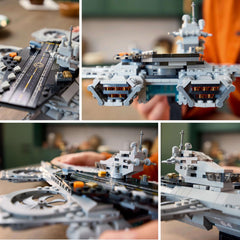 LEGO 76295 Avengers Helicarrier detailed bricks create exterior texture