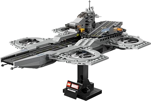 LEGO 76295 Avengers Helicarrier display scale highlights its shelf presence