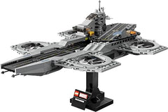 LEGO 76295 Avengers Helicarrier display scale highlights its shelf presence