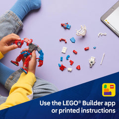 LEGO 76308 set offers quick assembly and a digital Builder app for extra fun.