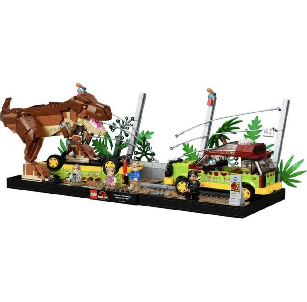 LEGO 76956 T. rex Breakout – poseable dinosaur display for your shelf