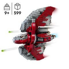 LEGO Ahsoka Tano's T-6 Jedi Shuttle stud shooters add action play.
