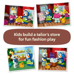 LEGO Animal Crossing Able Sisters fashion accessories for dress-up storytelling.