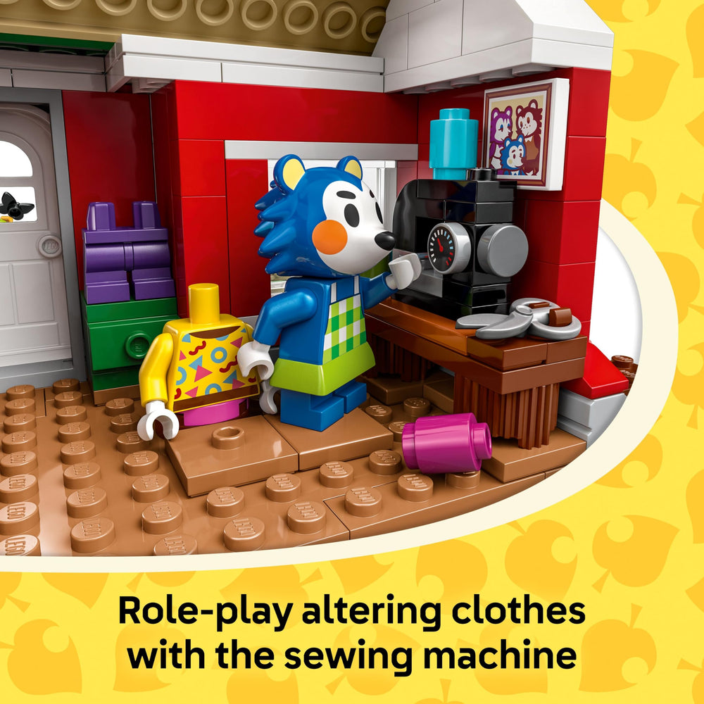 LEGO Animal Crossing Able Sisters Mabel and Sasha minifigures fuel recognizable character play.