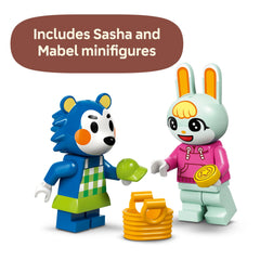 LEGO Animal Crossing Able Sisters sewing machine for pretend garment creation.