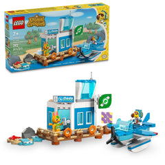 LEGO Animal Crossing airport jetty playset invites imaginative travel scenes.