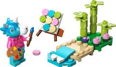 LEGO Animal Crossing Julian's Beach Painting 30703 build-in-progress scene sparks creative storytelling
