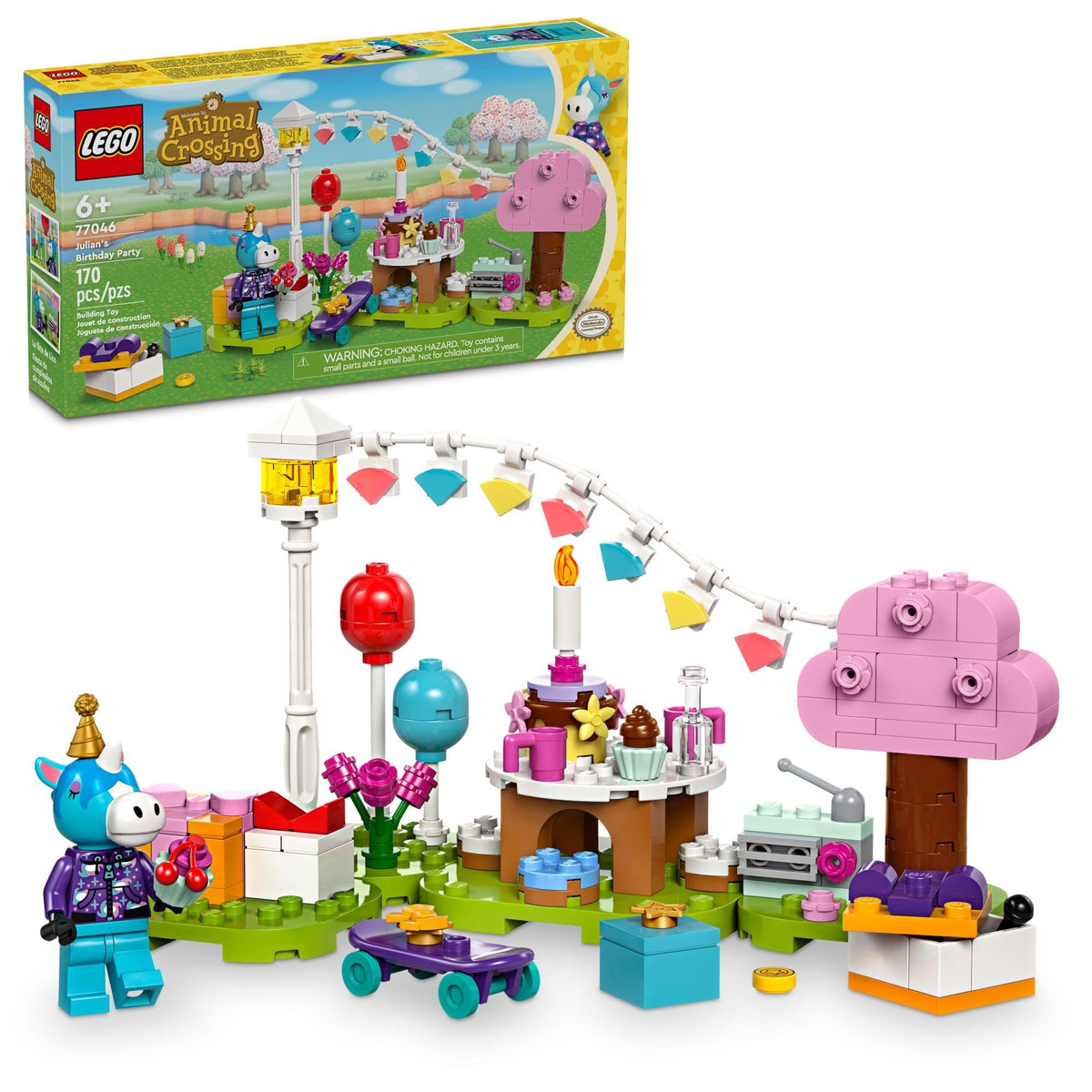 LEGO Animal Crossing Julian’s Birthday Party horse minifigure adds iconic character to playtime