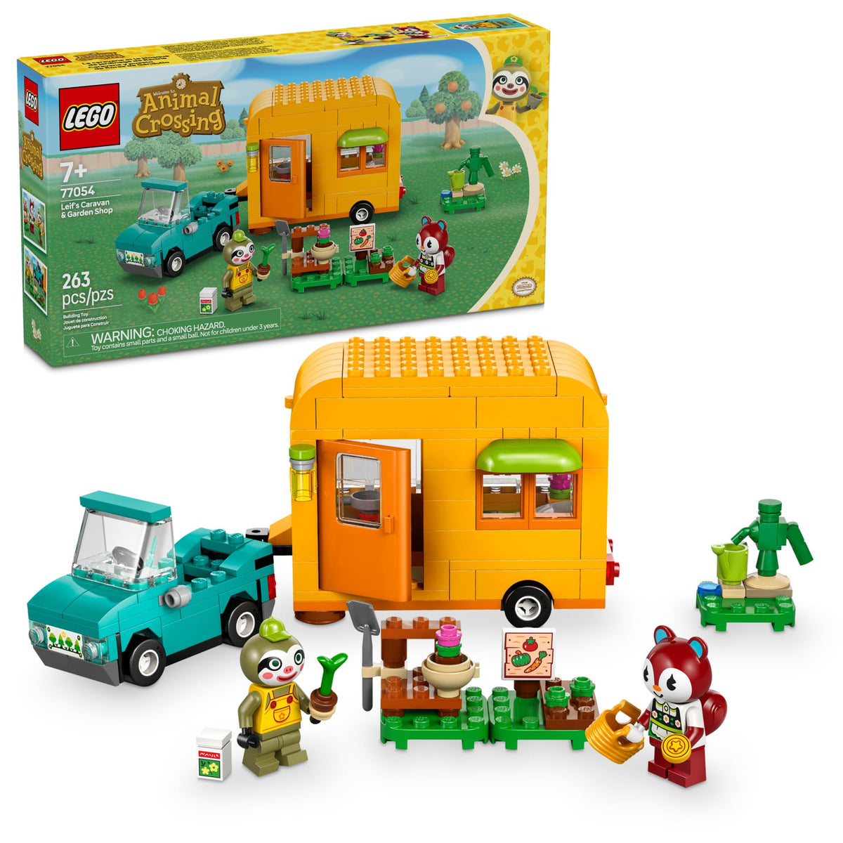 LEGO Animal Crossing Leif's Caravan – portable playset for imaginative adventures