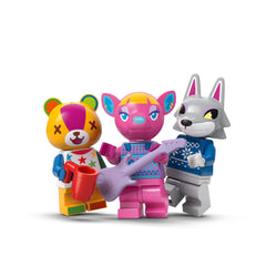 LEGO Animal Crossing moving cart facilitates furniture rearrangement and layout updates.