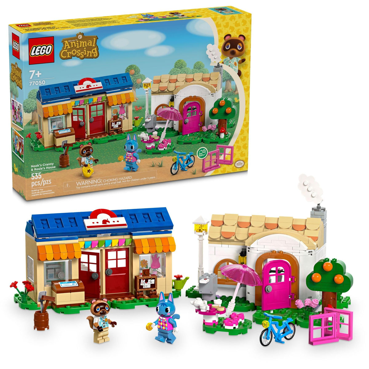 LEGO Animal Crossing Nook’s Cranny front view for imaginative play and display.