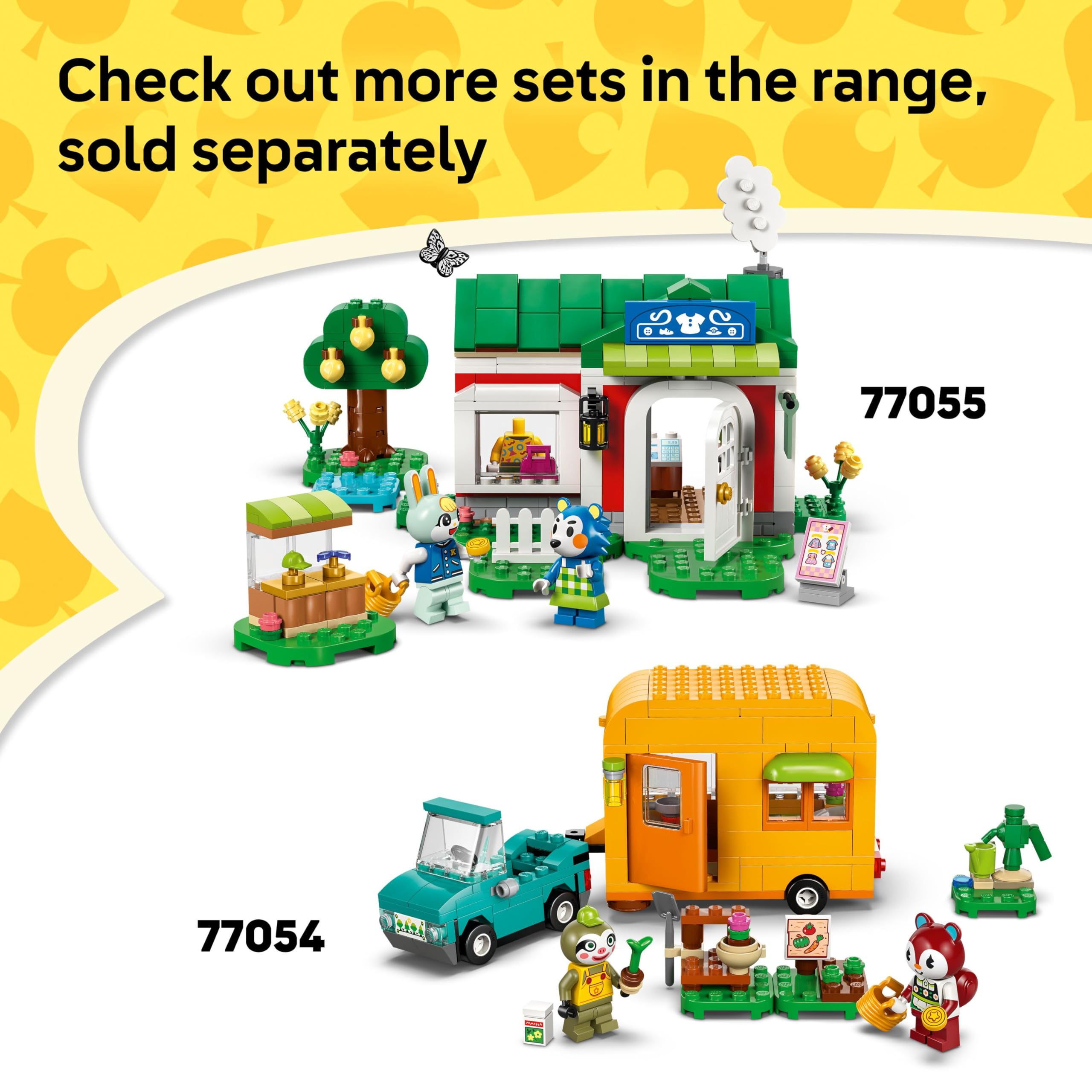LEGO Animal Crossing baseplates enabling versatile scene layouts