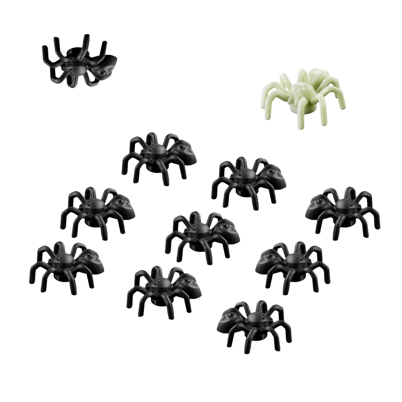 LEGO Animal Halloween Accessory featuring ten black spiders for spooky builds.