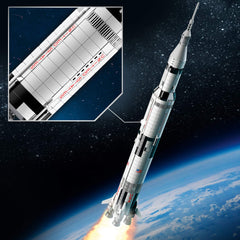LEGO Apollo Saturn V launch escape system detail for accurate display.