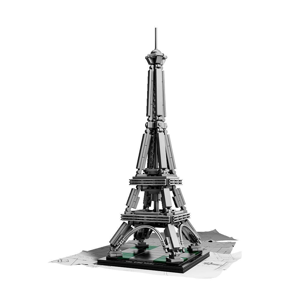 LEGO Architecture 21019 Eiffel Tower model for desk display