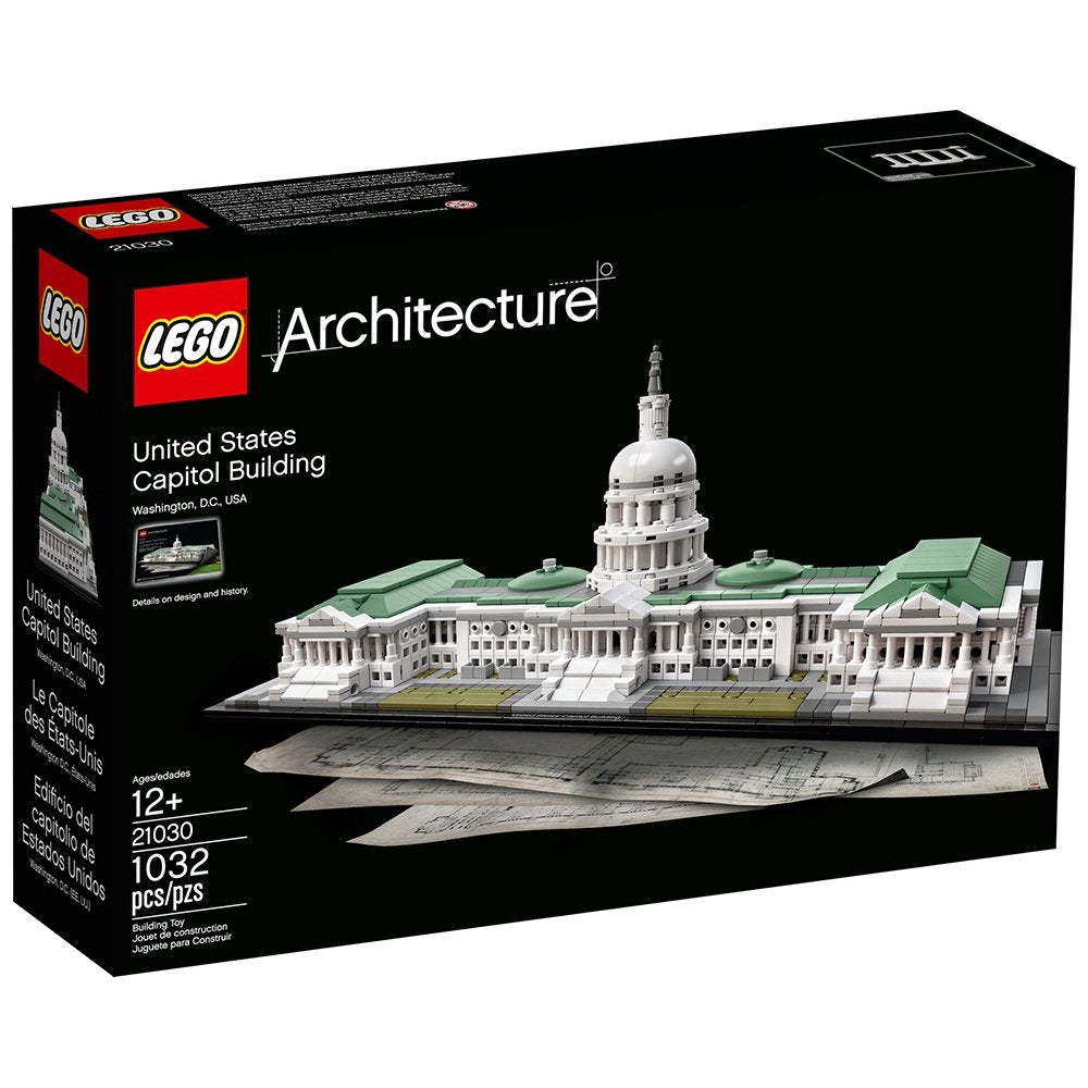 LEGO Architecture 21030 Capitol base dimensions for compact display