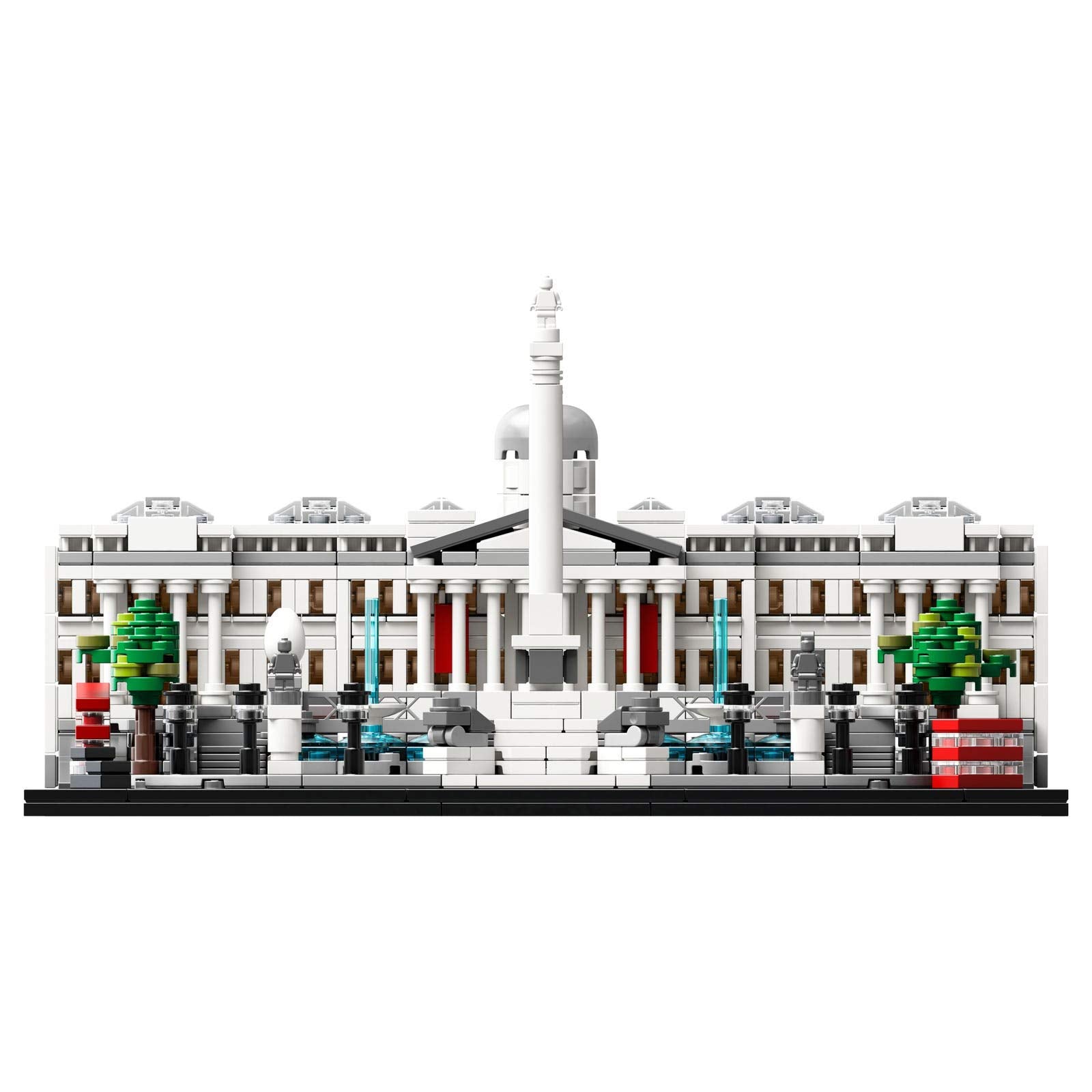 LEGO Architecture 21045 Trafalgar Square interior view with removable rear section.