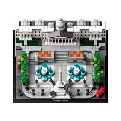 LEGO Architecture 21045 Trafalgar Square fountains and sculpture plinths for learning architecture.