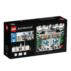 LEGO Architecture 21045 Trafalgar Square decorative nameplate for completed presentation.