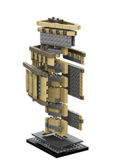 LEGO Architecture Flatiron Building model diorama display ready.