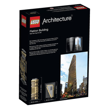 LEGO Architecture Flatiron Building model penthouse detail for historic feel.