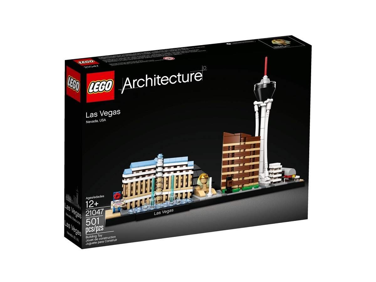 LEGO Architecture Las Vegas Bellagio model for home or office display.