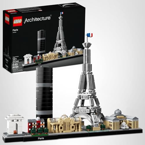 LEGO Architecture Paris nameplate with greenery adds Parisian flair to any space.