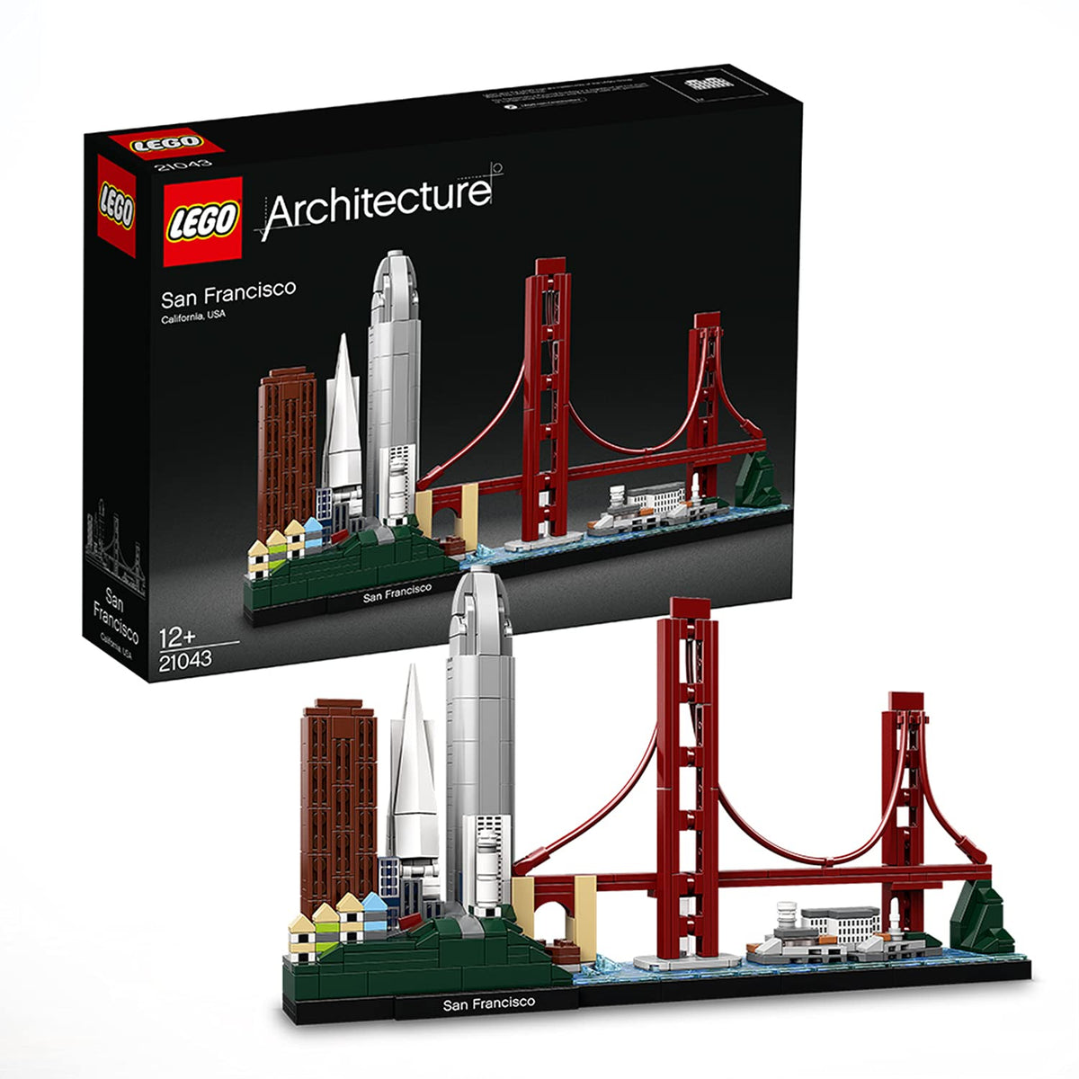 LEGO Architecture San Francisco Alamo Square, ideal for display and architectural appreciation.
