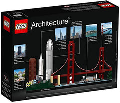 LEGO Architecture San Francisco blue baseplate connects the skyline for a balanced display