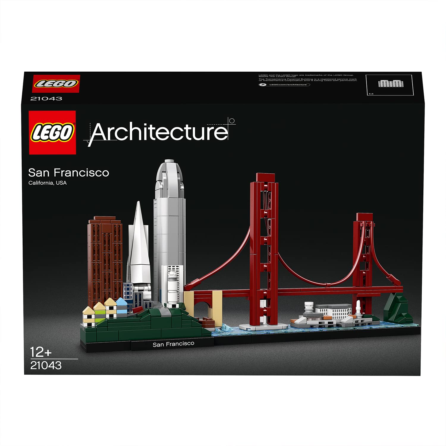 LEGO Architecture San Francisco Golden Gate Bridge for dramatic display.