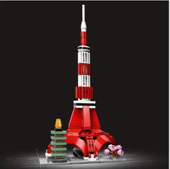 LEGO Architecture Tokyo Skyline Pagoda Tower model with rich architectural detail
