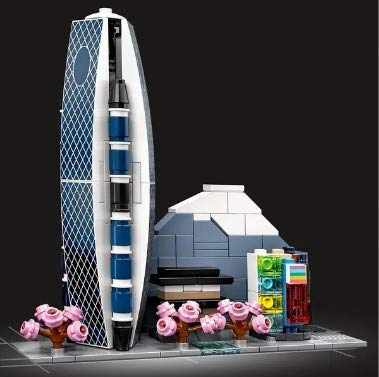 LEGO Architecture Tokyo Skyline Tokyo Big Sight model for shelf display