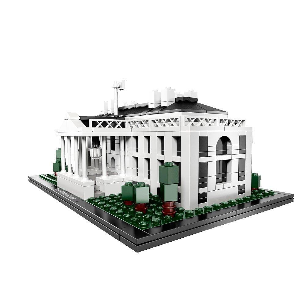 LEGO Architecture White House 21006 booklet included for historical context.