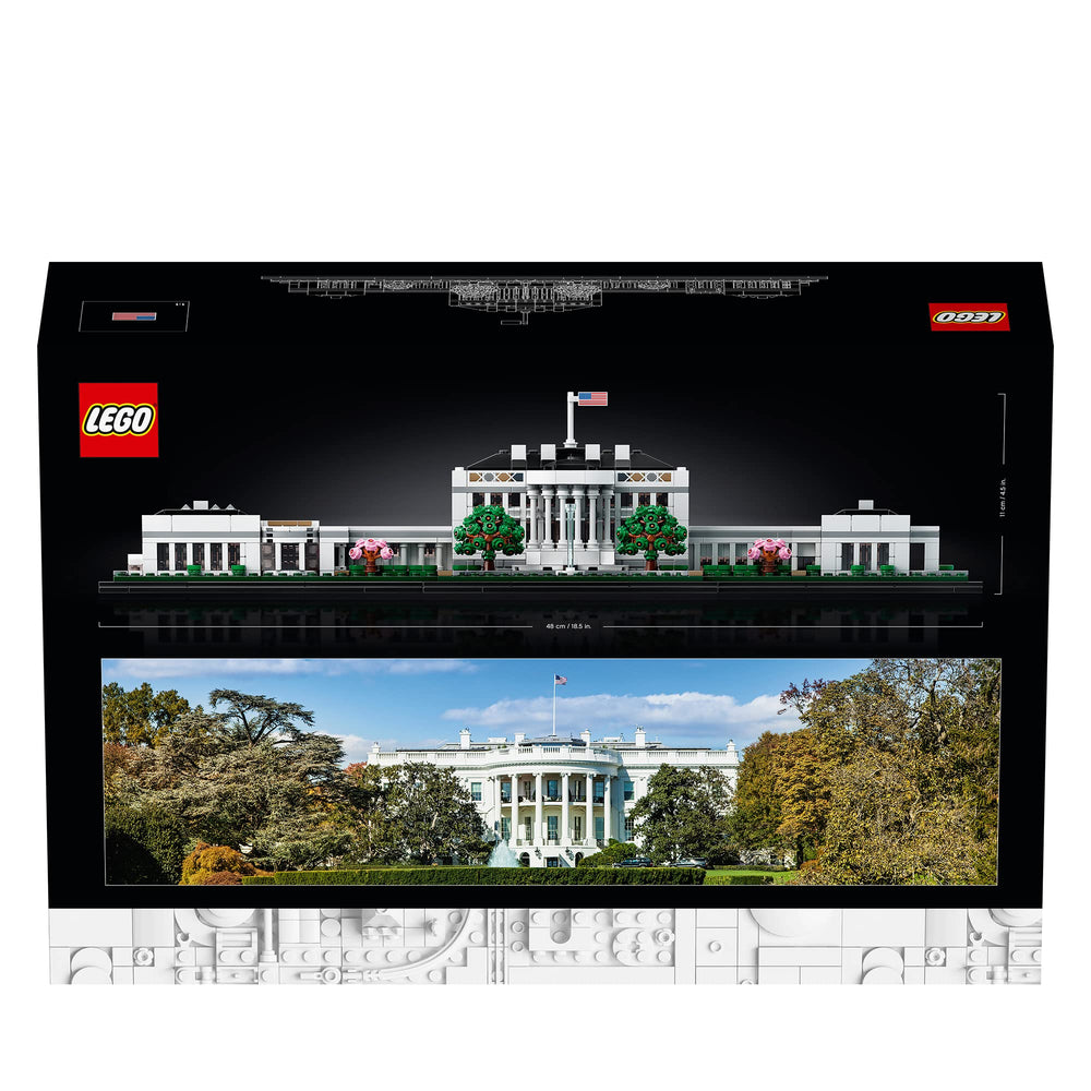 LEGO Architecture White House display-booklet invites storytelling alongside the model