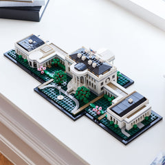 LEGO Architecture White House side view shows West and East Wings for accurate collection display