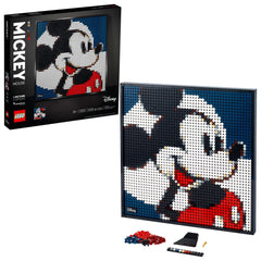 LEGO Art Mickey Mouse portrait ready to hang as wall decor