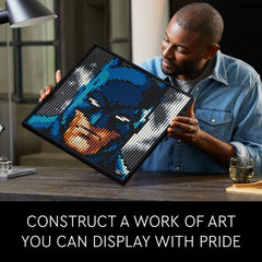 LEGO Art Jim Lee Batman Collection nine canvases form a cohesive themed display.