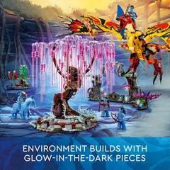LEGO Avatar Toruk Makto with poseable wings for dramatic poses.