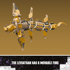 LEGO Chitauri warrior laser pistol feature for sci-fi combat visuals.