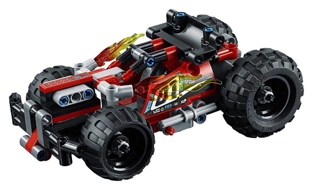 LEGO Technic BASH! 42073 front bumper detail for rugged, action-ready look.