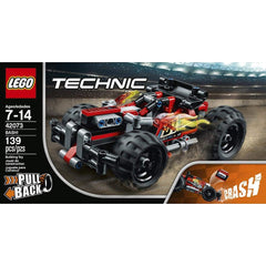 LEGO Technic BASH! 42073 low-profile tires support fast, smooth motion.