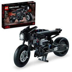 LEGO Batman Batcycle front view for display and collection