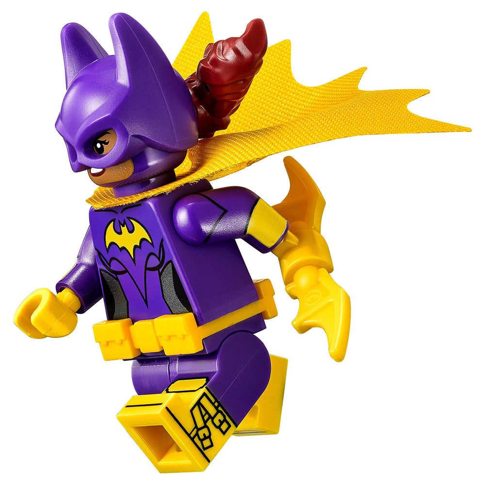 LEGO Batman Batgirl minifigure with Batarang – authentic display piece for creative play